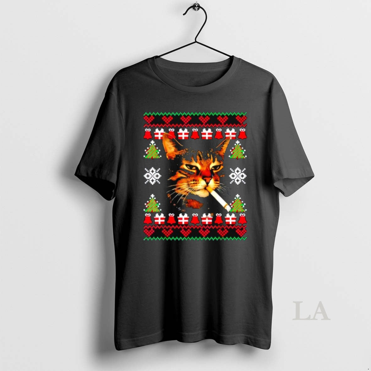Original Smoking Cat Meme Ugly Christmas