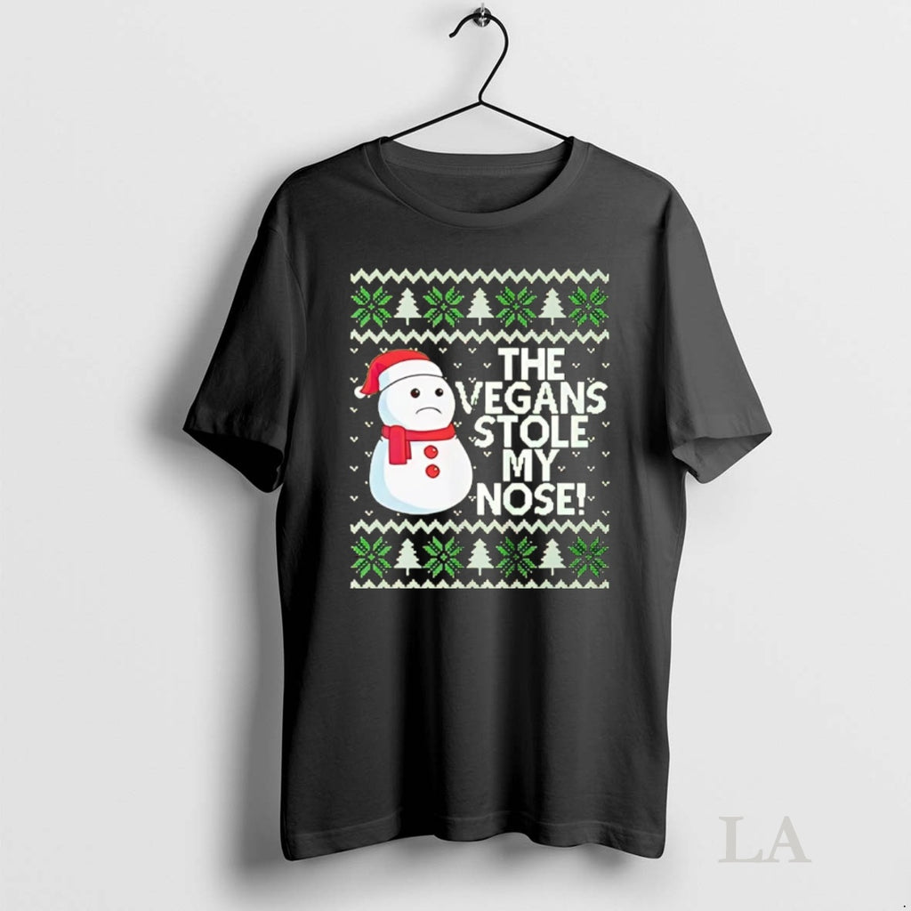 Original Snowman The Vegans Stole My Nose Christmas