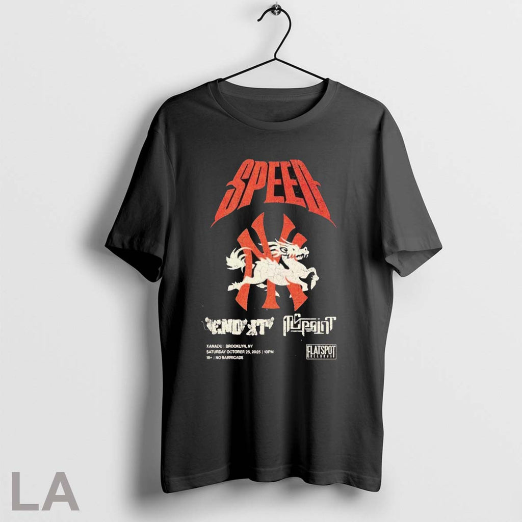 Original Speed New York Yankees Brooklyn Ny October 25 2025 Concert T Shirts