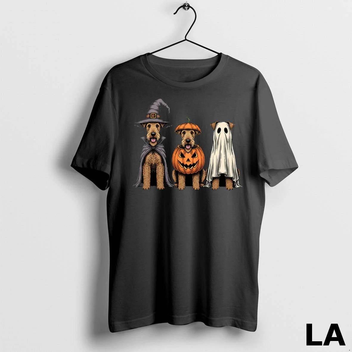 Original Spooky Ghost Airedale Terrier Pumpkin Halloween Dog Lover