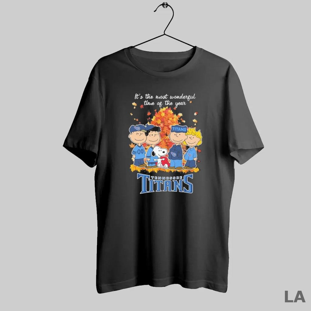 Original Tennessee Titans And Peanuts Character Its The Most Wonderful Time Of The Year