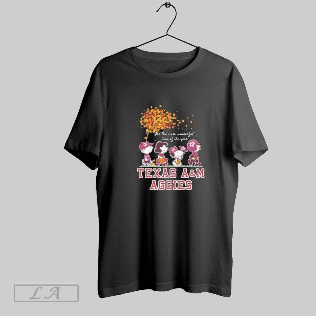 Original Texas Am Aggies And The Peanuts Character Its The Most Wonderful Time Of The