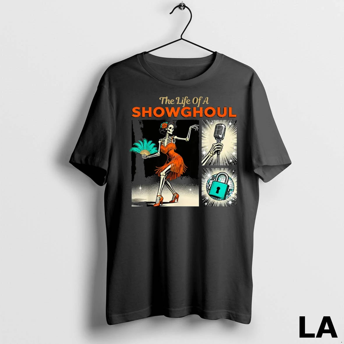 Original The Life Of A Showghoul Retro Halloween Show Skeleton Girl