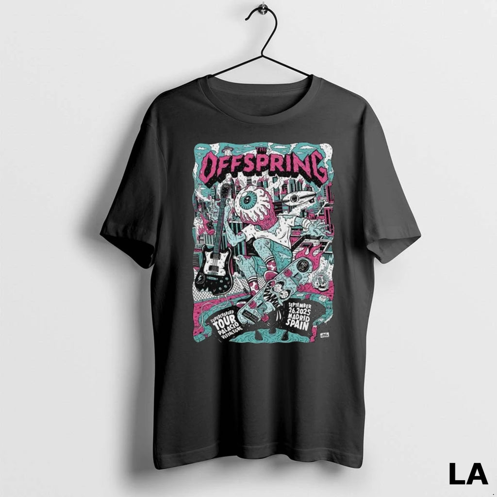 Original The Offspring Madrid 9 26 2025 Show Long Sleve