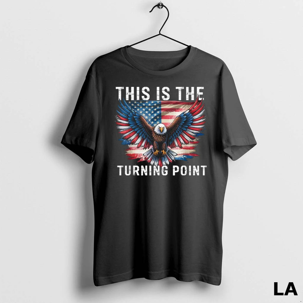 Original This Is The Turning Point American Flag Patriotic Eagle