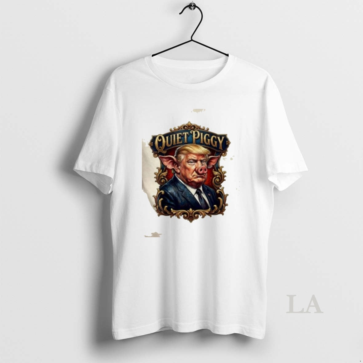Original Trump Quiet Piggy Funny Political Humor Meme Quote