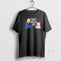 Original Trump X Pig Quiet Piggy Cartoon