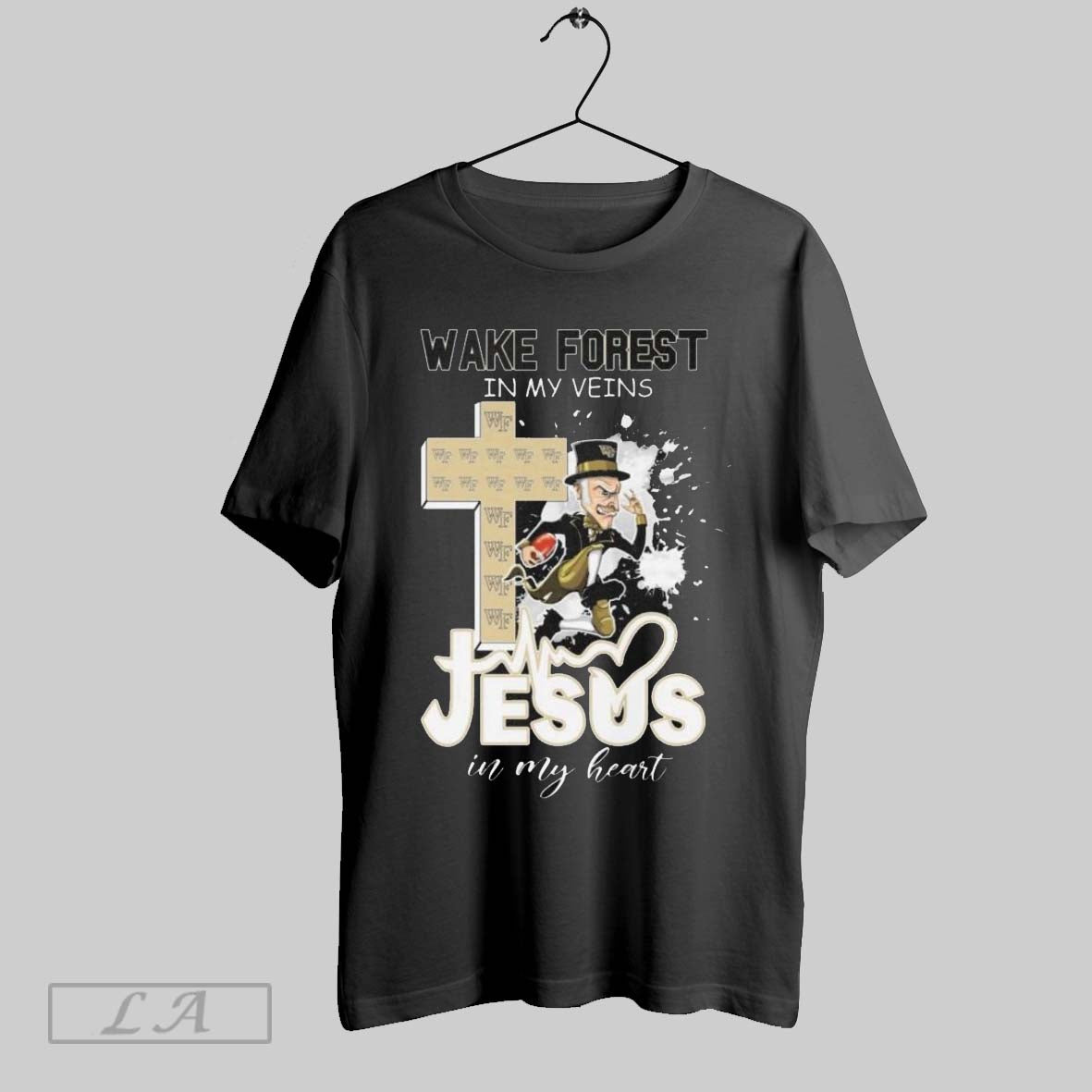 Original Wake Forest Mascot In My Veins Jesus In My Heart 2025