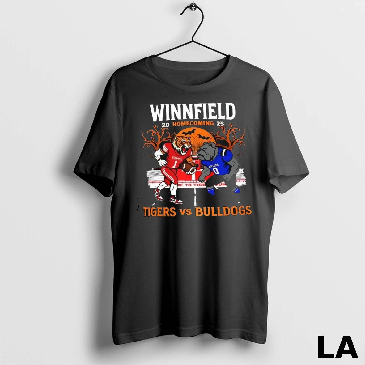 Original Winnfield Homecoming Tigers Vs Bulldogs 2025 Halloween Football T Shirt Y5iexeycmx 1