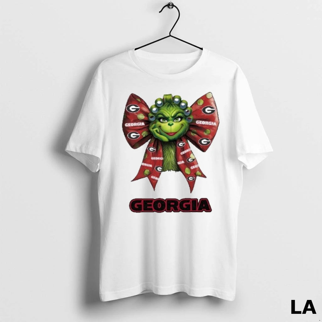 Original Women Grinch Bow Tie Georgia Logo