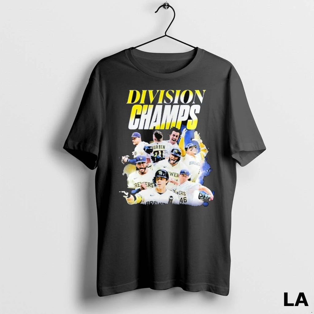 Original Brewers Navy Division Champions Locker Room Jersey 2025