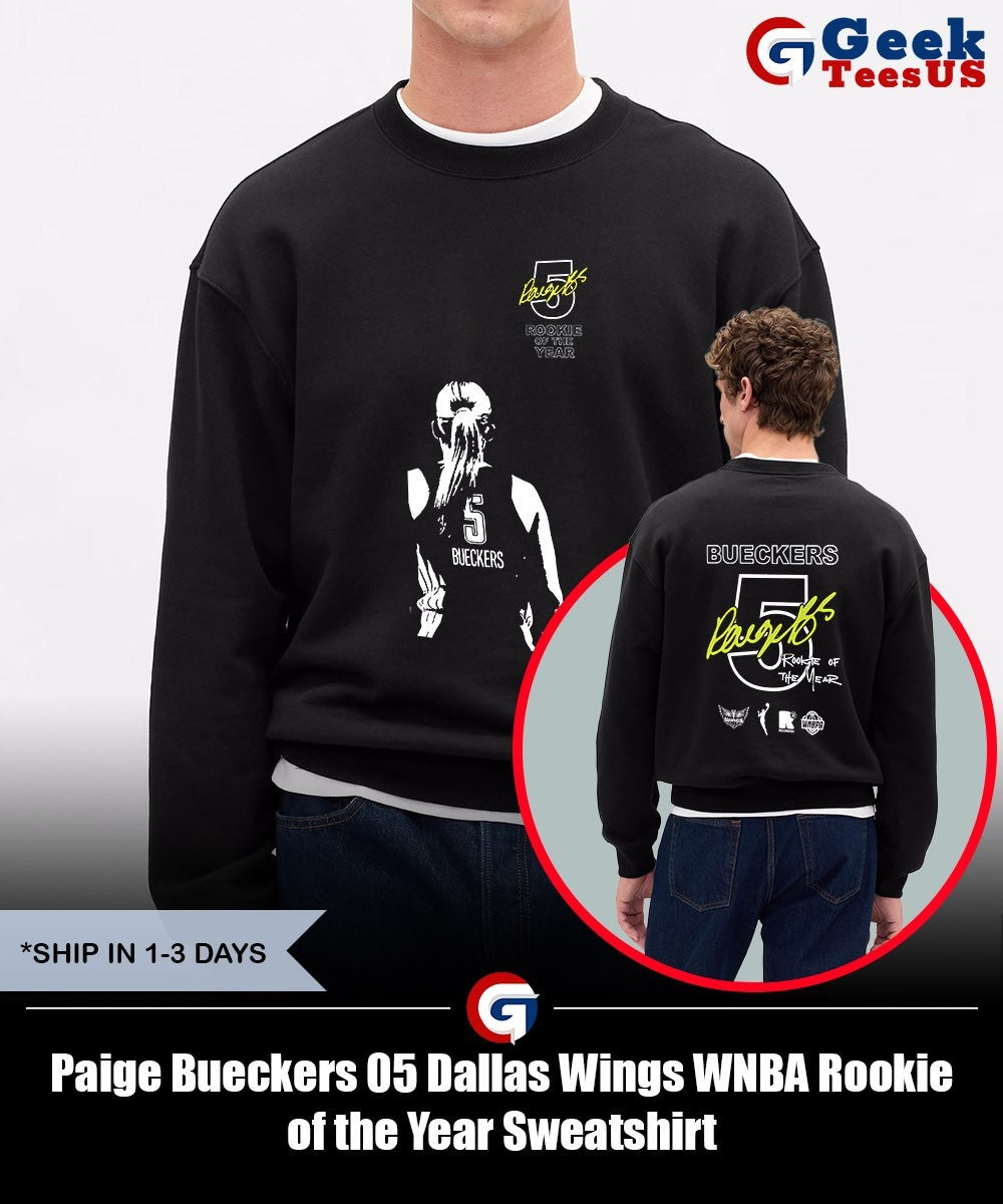 Paige Bueckers 05 Dallas Wings WNBA Rookie of the Year shirt Unisex , , , Long Sleeve Tee