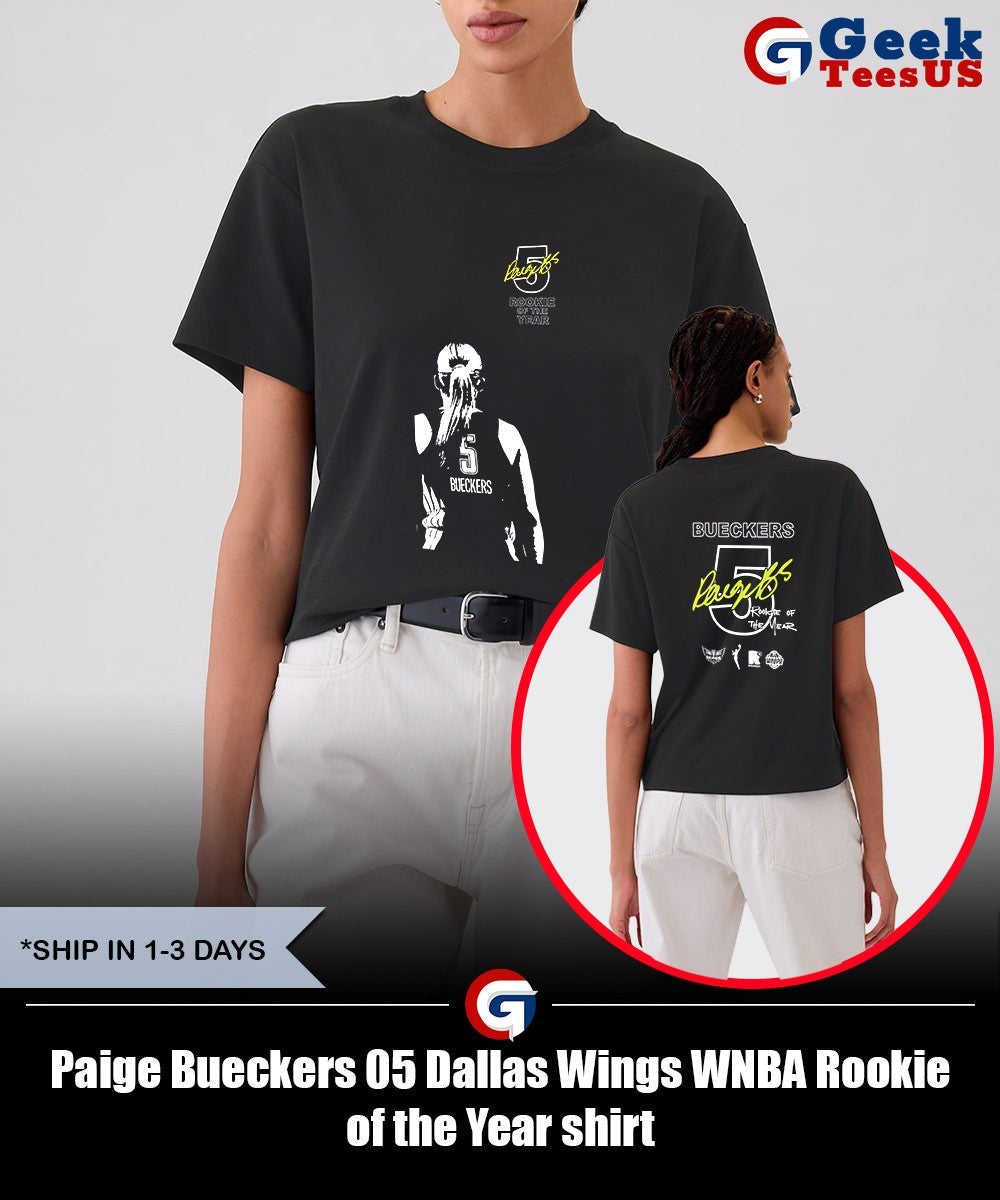 Paige Bueckers 05 Dallas Wings WNBA Rookie of the Year shirt Unisex , , , Long Sleeve Tee
