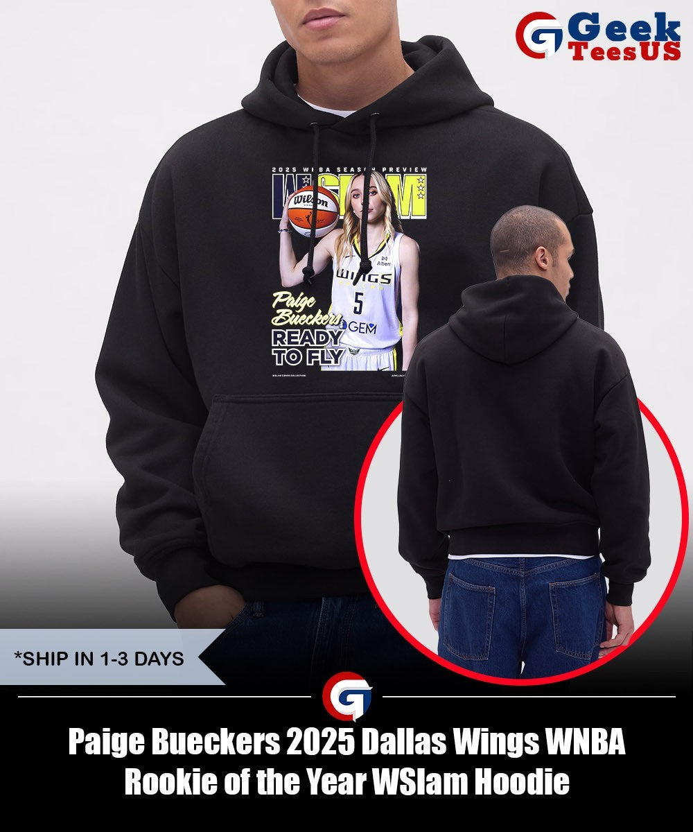 Paige Bueckers 2025 Dallas Wings WNBA Rookie of the Year WSlam shirt Unisex , , , Long Sleeve Tee