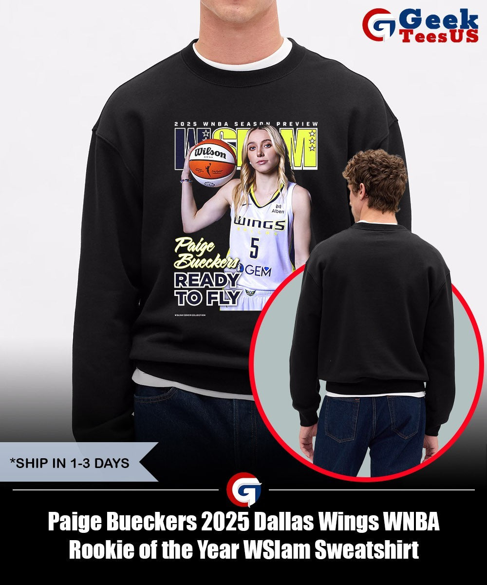 Paige Bueckers 2025 Dallas Wings WNBA Rookie of the Year WSlam shirt Unisex , , , Long Sleeve Tee