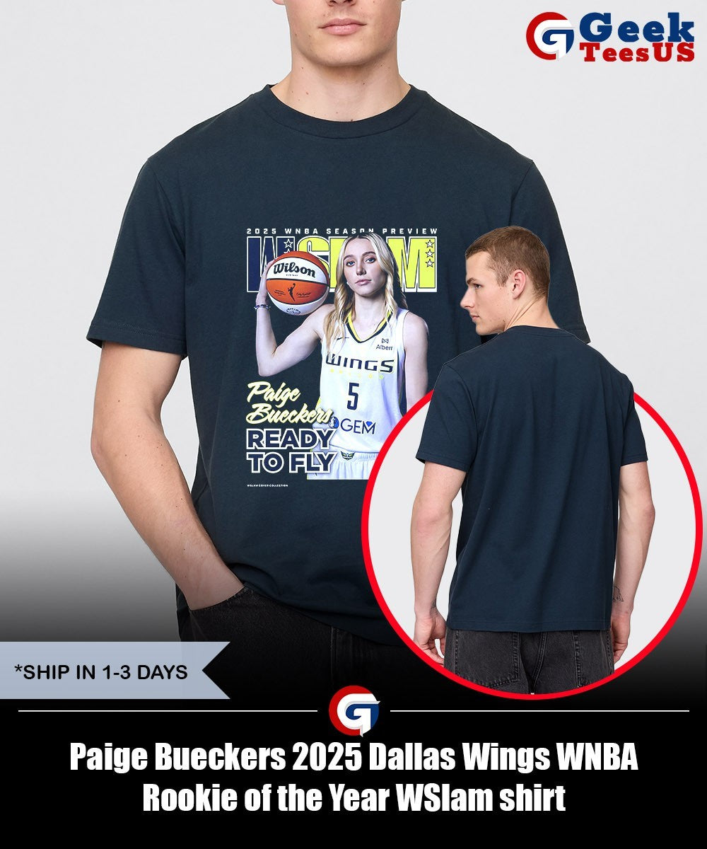 Paige Bueckers 2025 Dallas Wings WNBA Rookie of the Year WSlam shirt Unisex , , , Long Sleeve Tee