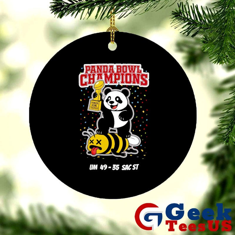 Panda Bowl Champions Panda Bee mascot score shirt Unisex , , , Long Sleeve Tee