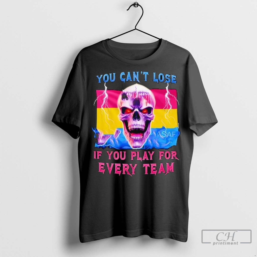 Pansexual Skull You Cant Lose If You Play For Every Team T Shirt Jpg