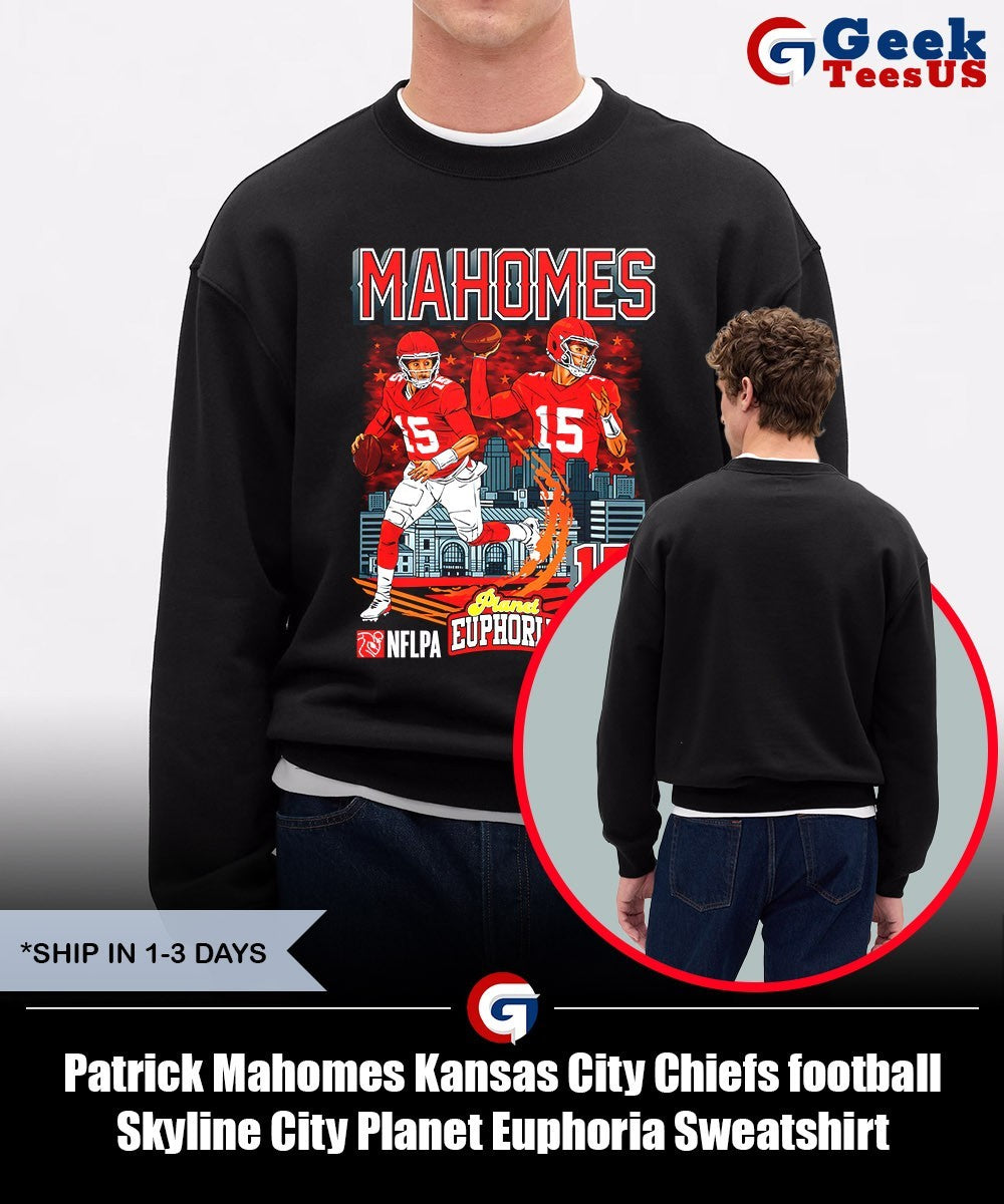 Patrick Mahomes Kansas City Chiefs football Skyline City Planet Euphoria shirt Unisex , , , Long Sleeve Tee