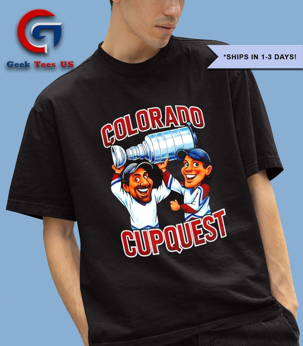 Patrick Roy and Ray Bourque Colorado Cup Quest Hockey caricatures shirt Unisex , , , Long Sleeve Tee