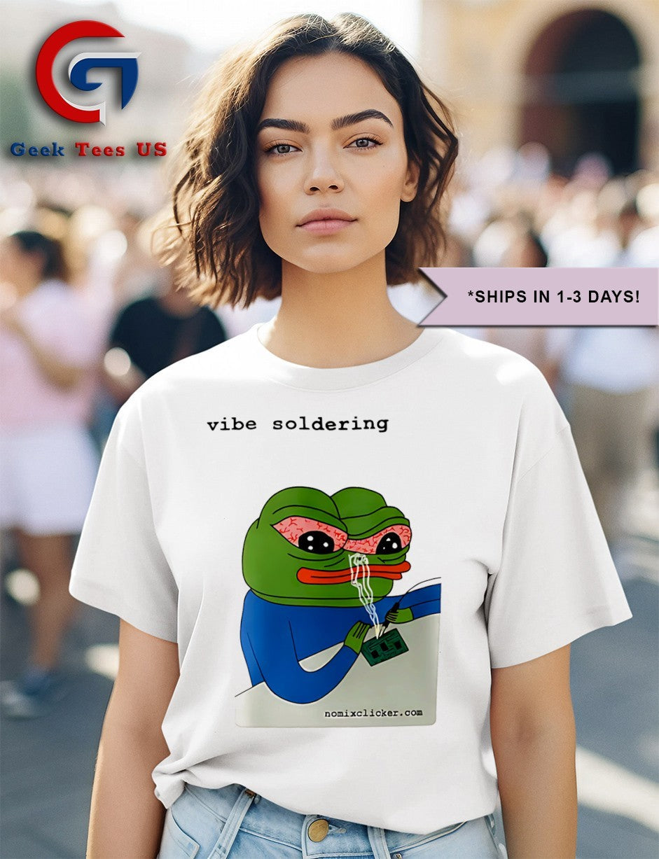 Pepe vibe soldering shirt Unisex , , , Long Sleeve Tee