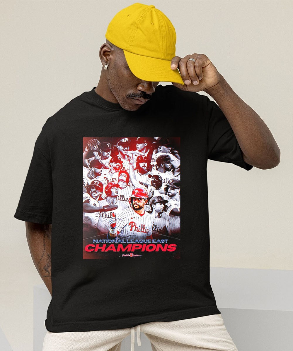 Philadelphia Phillies Back to Back National League East champions 2025 poster shirt Unisex , , , Long Sleeve Tee