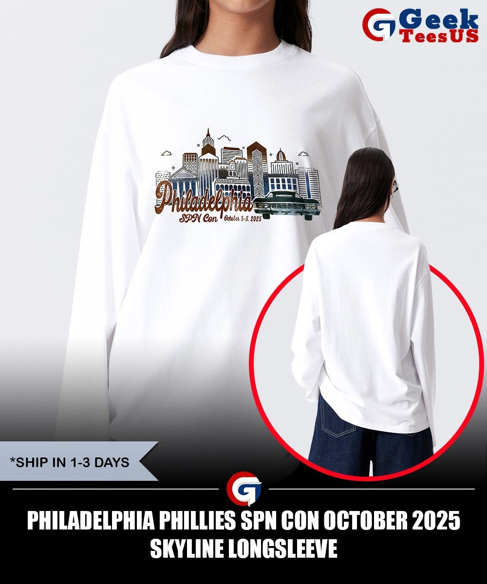 Philadelphia Phillies SPN Con October 2025 Skyline shirt Unisex , , , Long Sleeve Tee