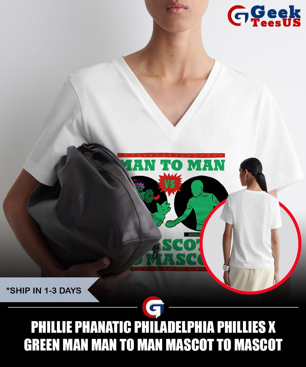 Phillie Phanatic Philadelphia Phillies X Green Man Man to Man mascot to mascot shirt Unisex , , , Long Sleeve Tee