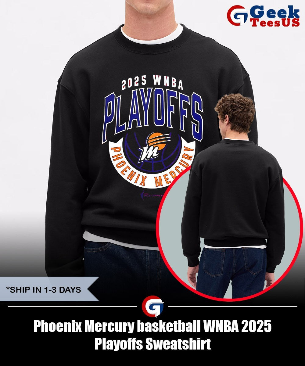 Phoenix Mercury basketball WNBA 2025 Playoffs shirt Unisex , , , Long Sleeve Tee