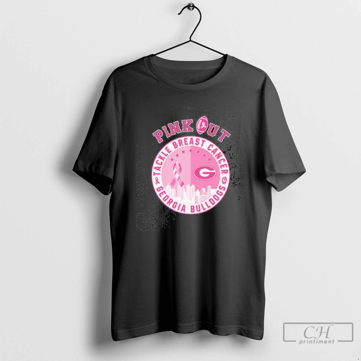 Pink Out Tackle Breast Cancer Georgia Bulldogs Skyline