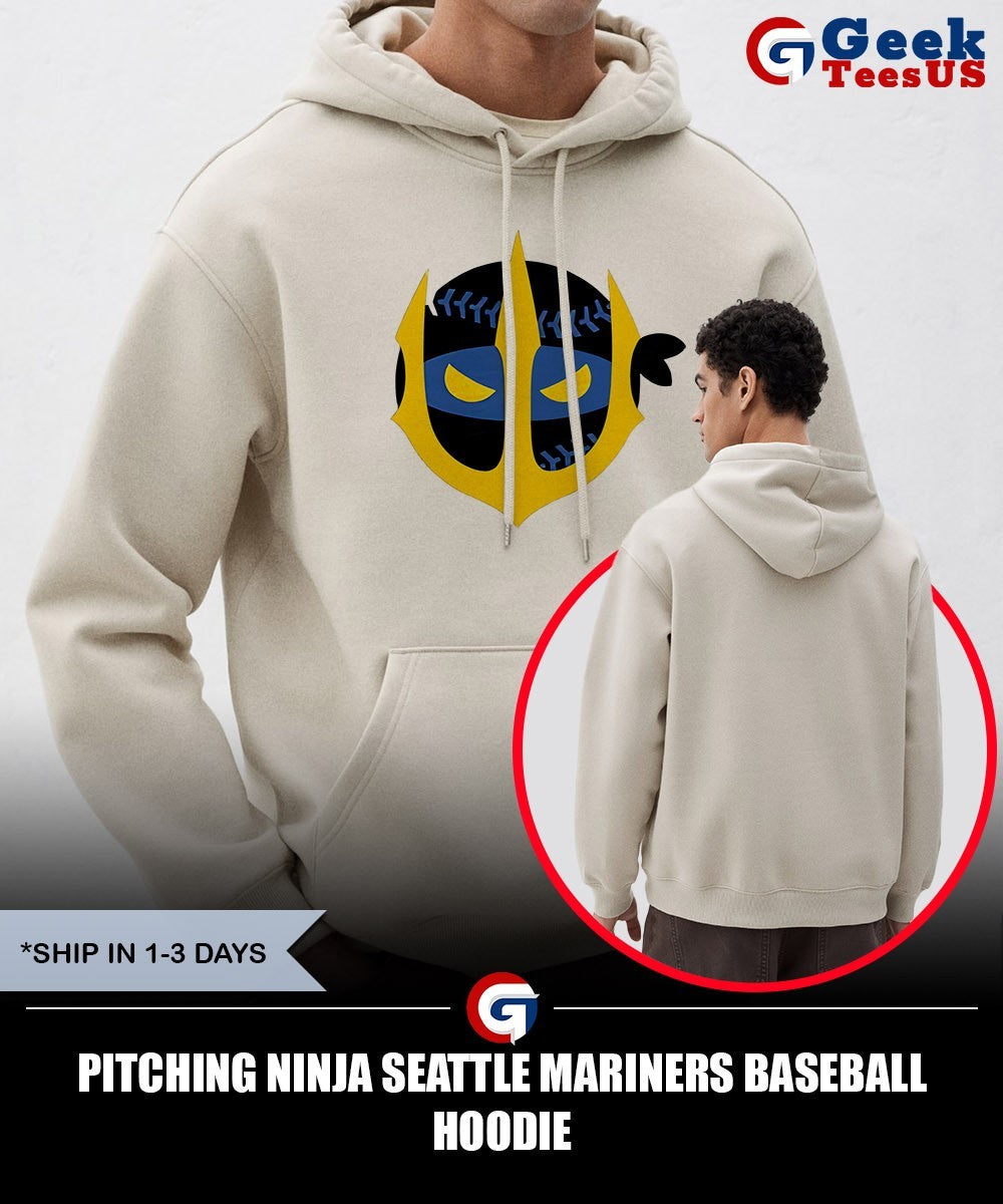Pitching Ninja Seattle Mariners baseball shirt Unisex , , , Long Sleeve Tee