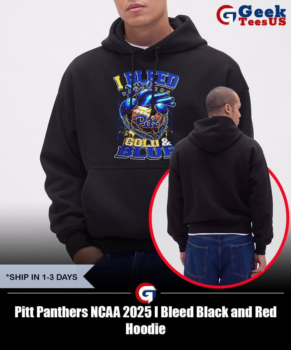 Pitt Panthers NCAA 2025 I Bleed Black and Red shirt Unisex , , , Long Sleeve Tee