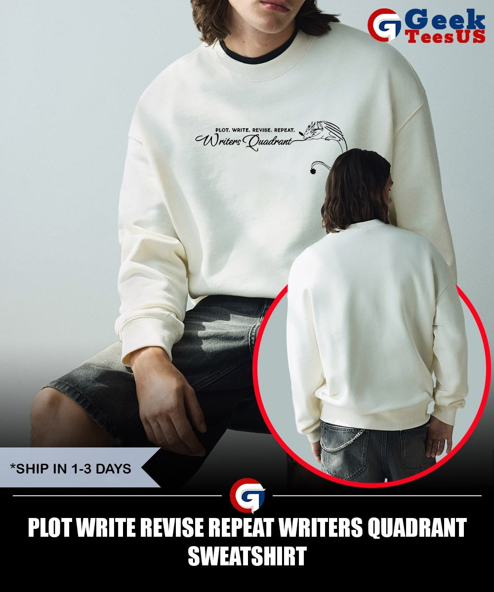 Plot write revise repeat Writers Quadrant shirt Unisex , , , Long Sleeve Tee