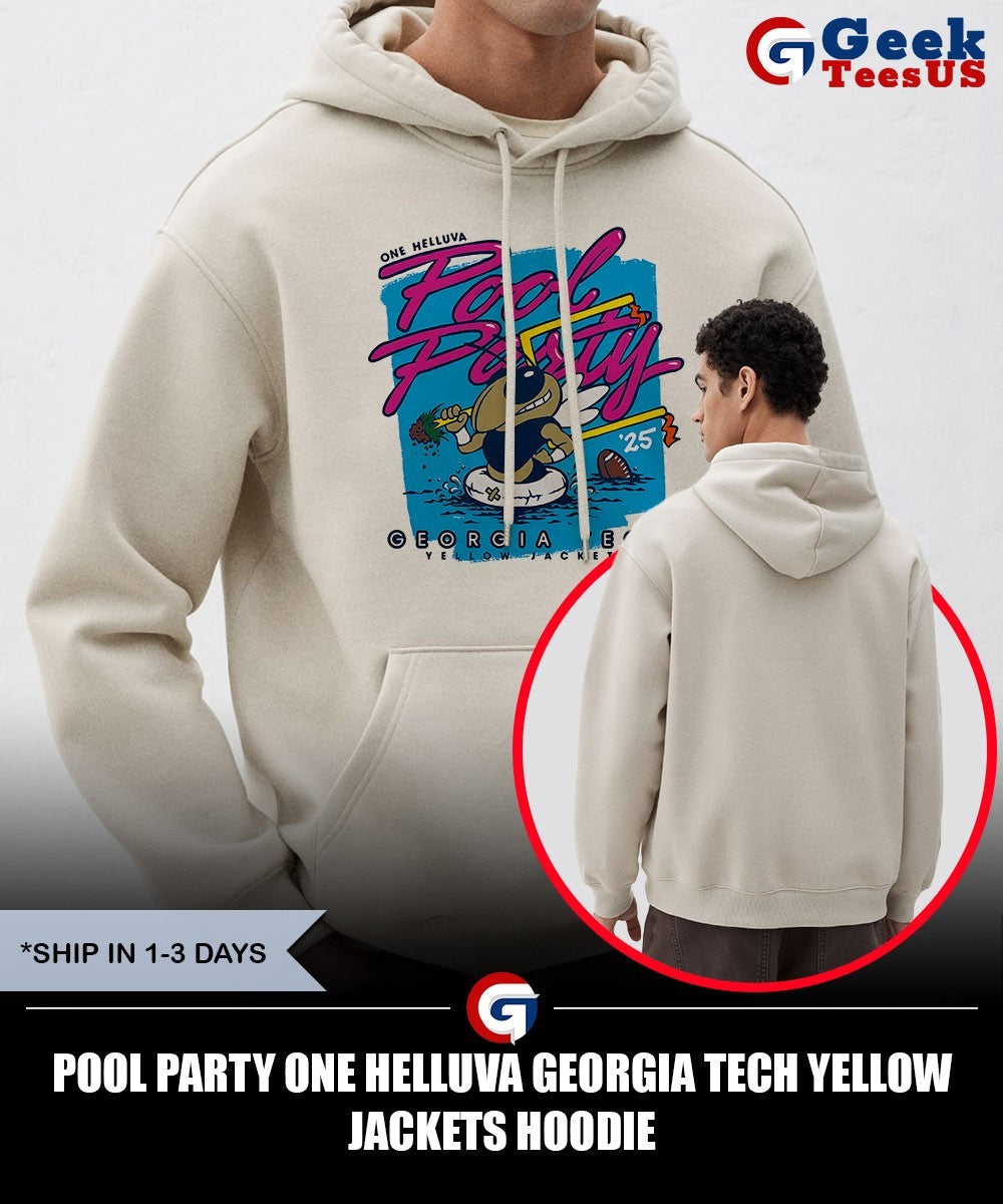 Pool Party One Helluva Georgia Tech Yellow Jackets shirt Unisex , , , Long Sleeve Tee