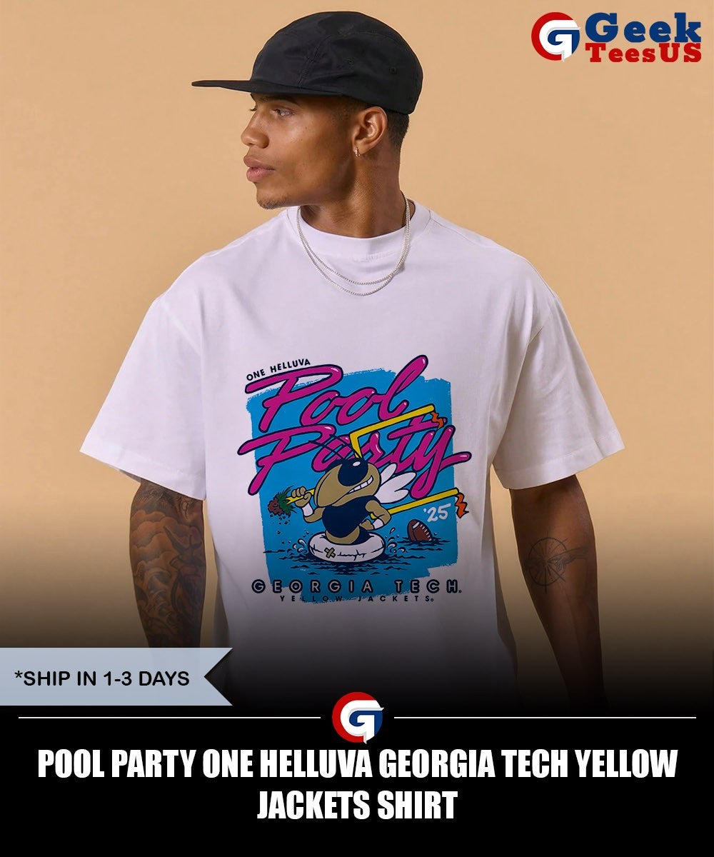 Pool Party One Helluva Georgia Tech Yellow Jackets shirt Unisex , , , Long Sleeve Tee