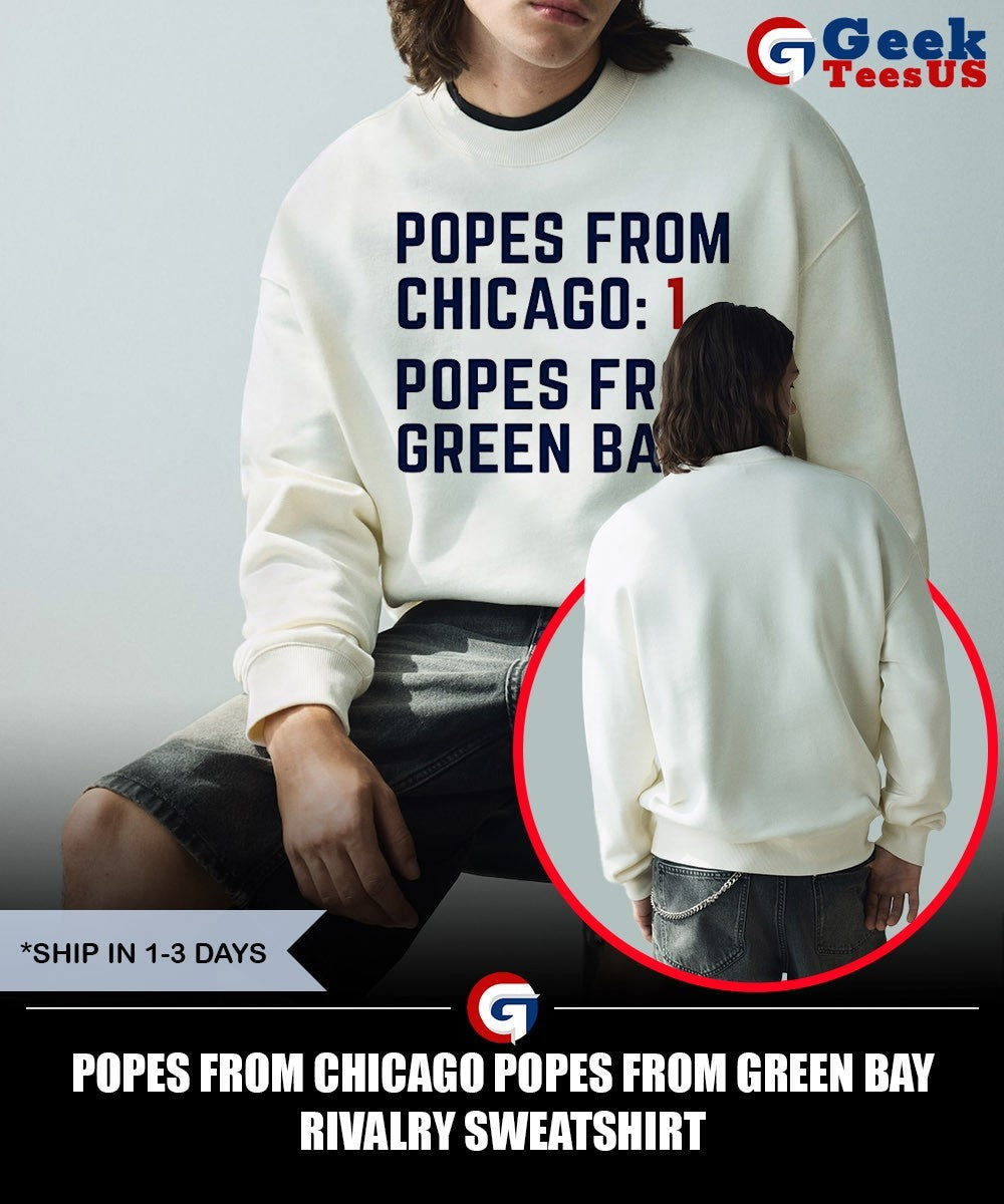 Popes from Chicago Popes from Green Bay rivalry shirt Unisex , , , Long Sleeve Tee