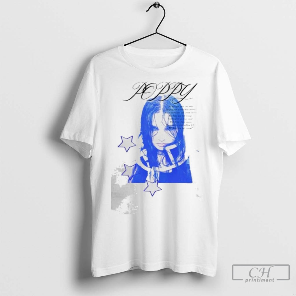 Poppy Blue Pop 2025 Ladies T Shirt Jpg