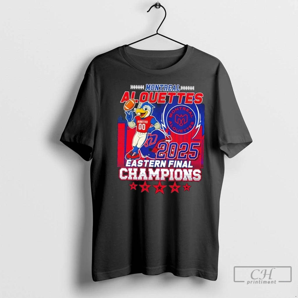 Premium 2025 Eastern Final Champions Montreal Alouettes Mascot 2 Sided