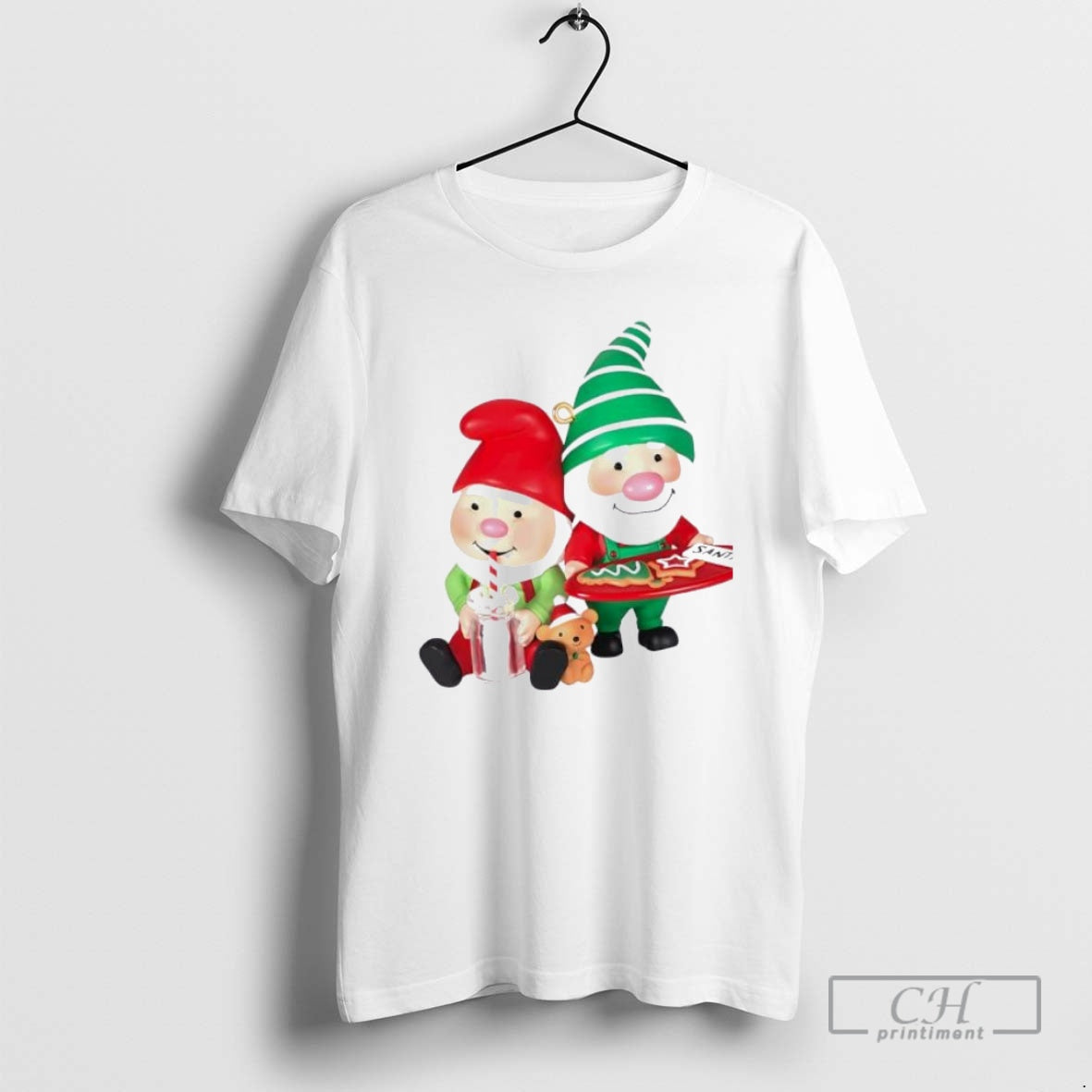 Premium 2025 Gnome For Christmas Hallmark Ornaments White Shirt Sweater
