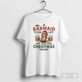 Premium A Barmaid Is For Life Not Just For Christmas Cartoon Christmas Shirt Sweater