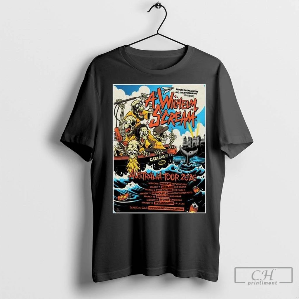 Premium A Wilhelm Scream Australia Tour 2026 Circle Black