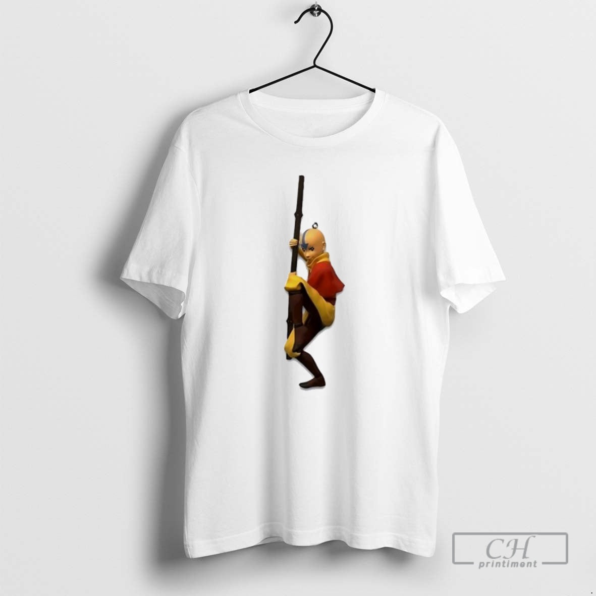 Premium Aang Avatar The Last Air Bender Hallmark Ornaments White Shirt Sweater