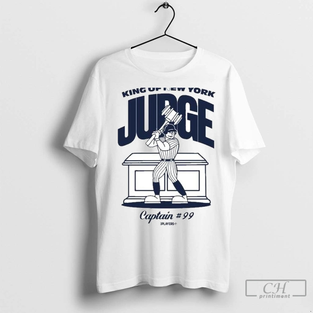 Premium Aaron Judge King Of New York Superstar Cartoon Circle White