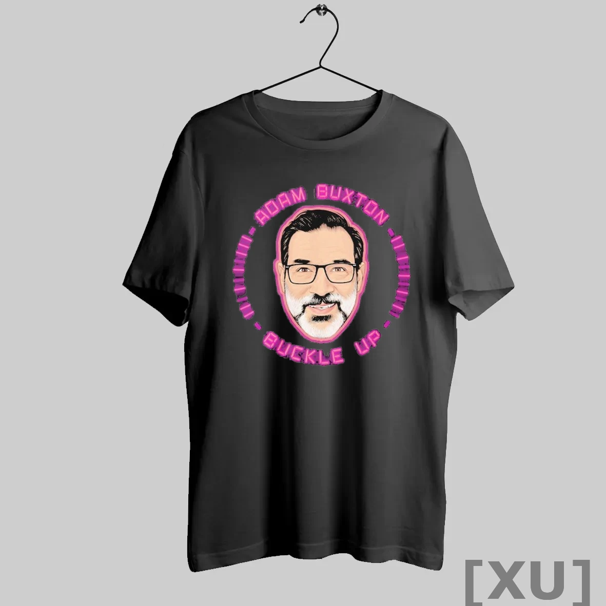 Premium Adam Buxton Buckle Up Big Head T Shirts