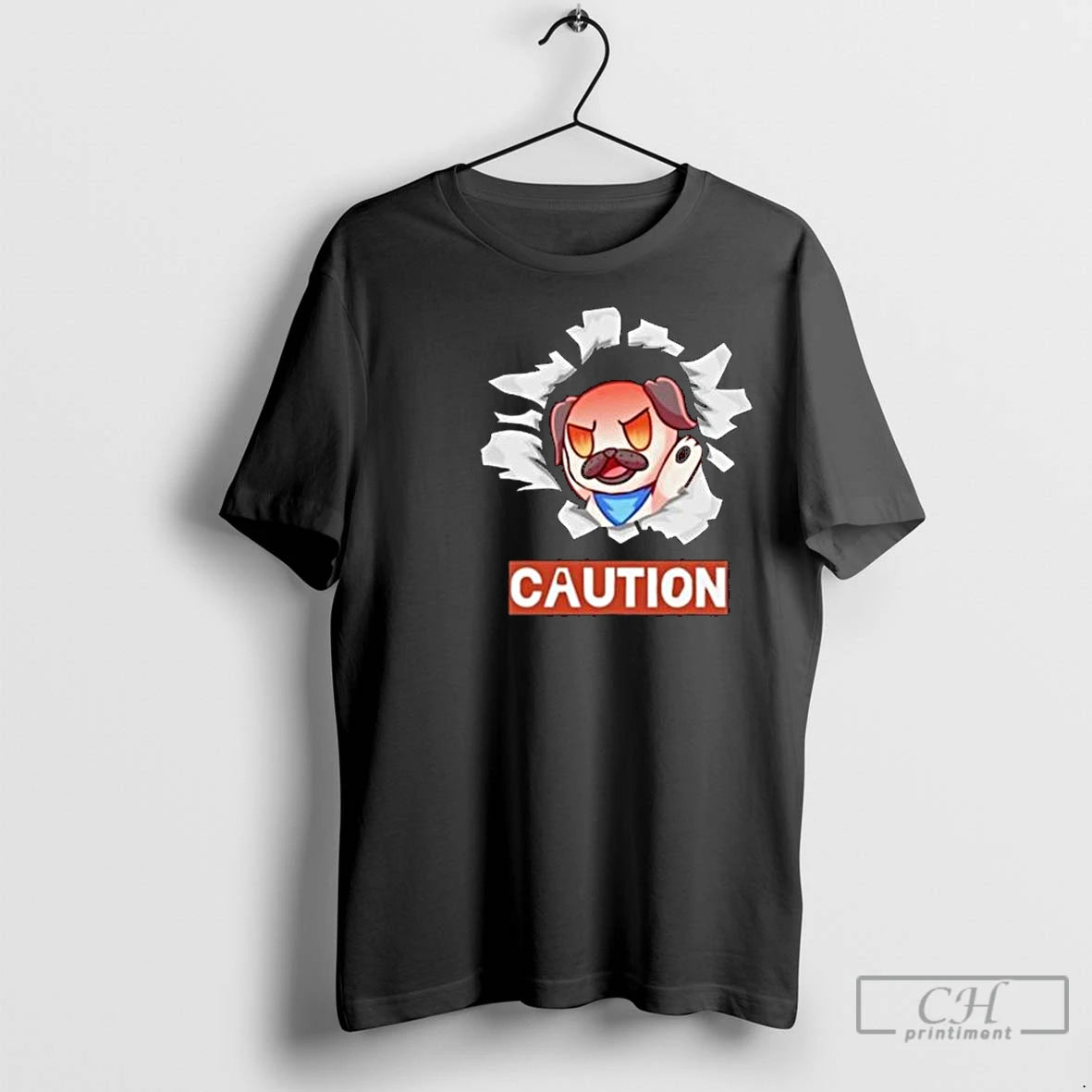 Premium Andy Rage Caution Circle Black