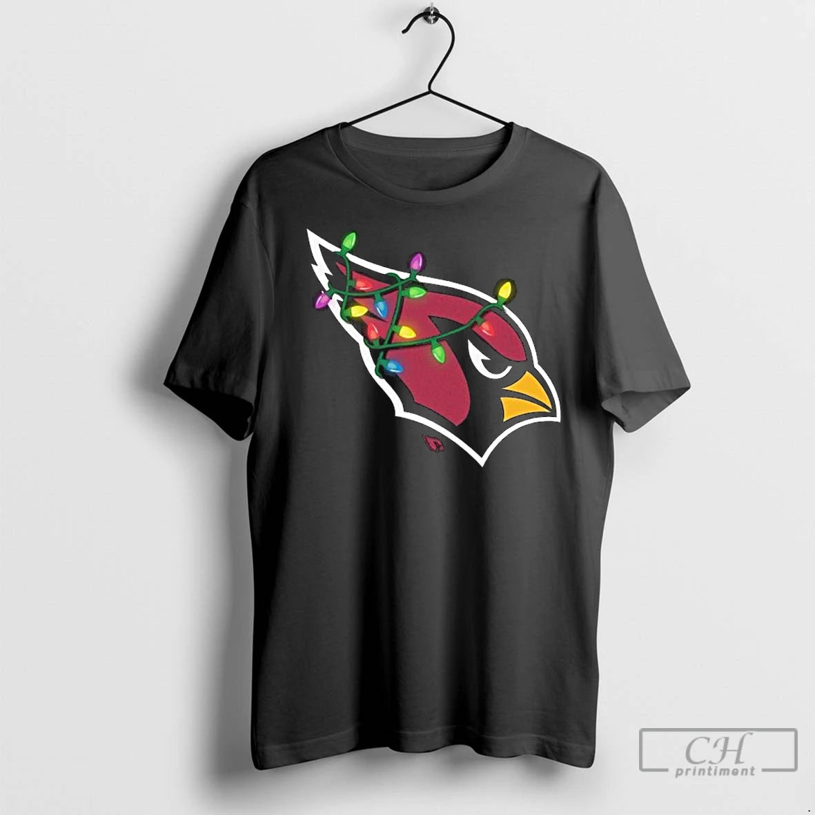 Premium Arizona Cardinals Primary Logo Holiday Lights 2025 Long Sleve