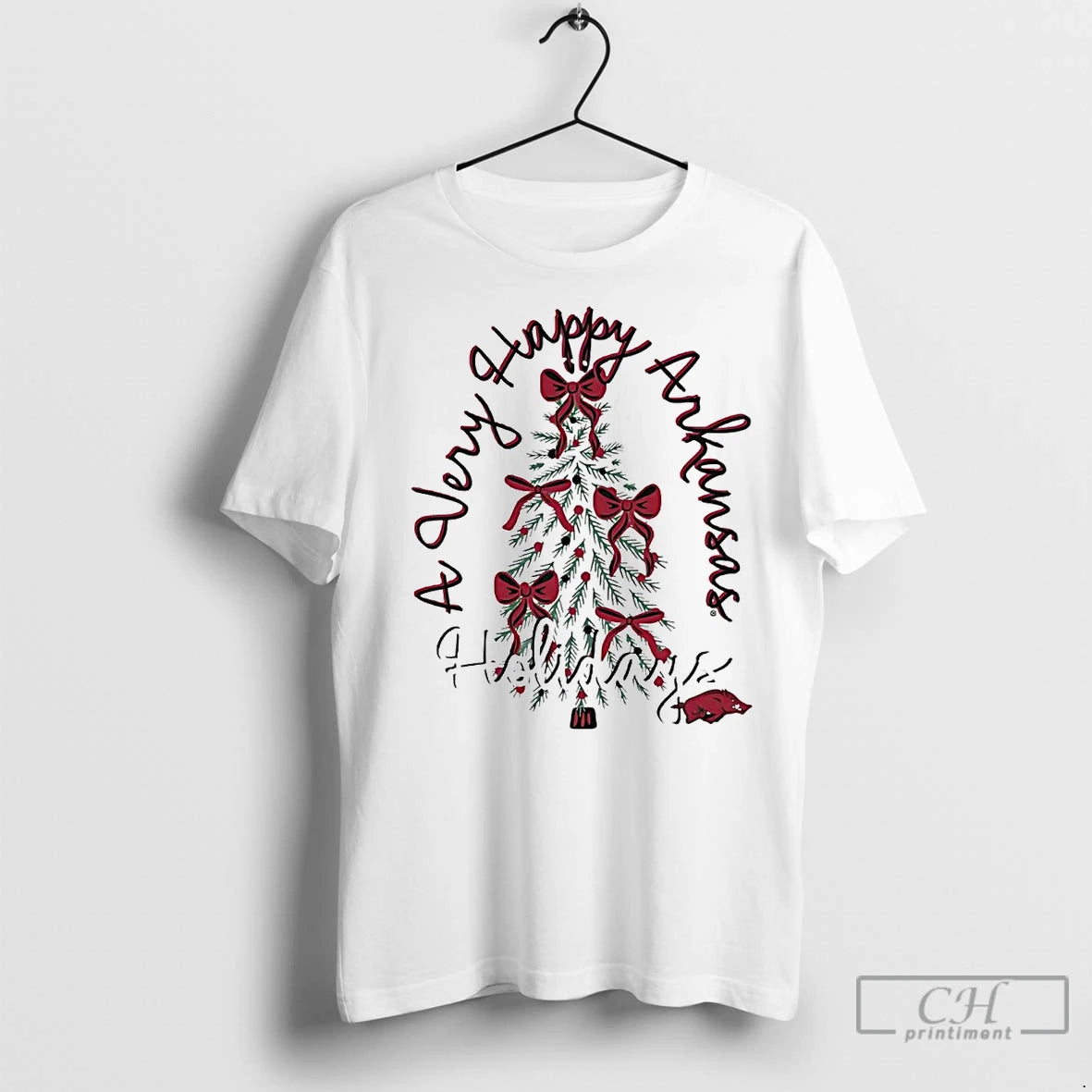Premium Arkansas Razorbacks A Very Happy Arkansas Holidays Christmas