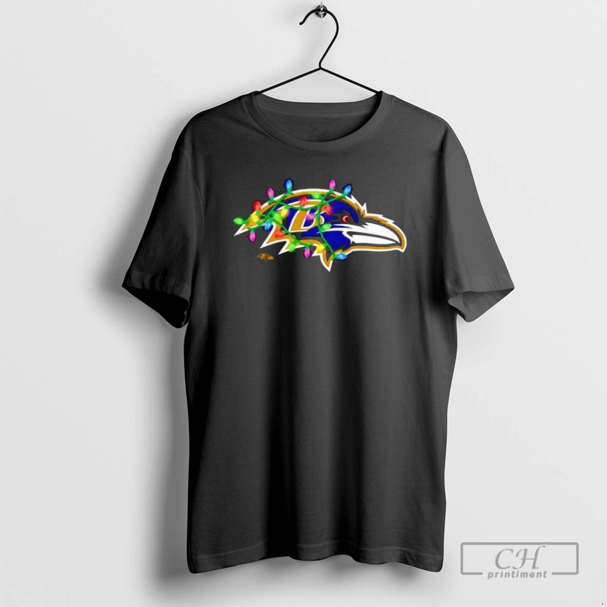 Premium Baltimore Ravens Logo Holiday Lights Shirt Sweater