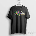 Premium Baltimore Ravens Primary Logo Holiday Lights 2025 Long Sleve