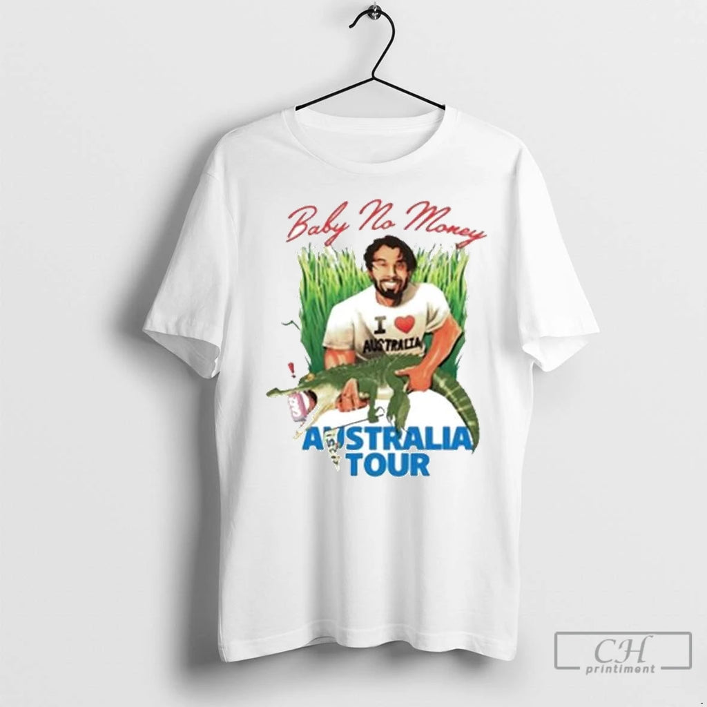 Premium Bbnos Baby No Money Australia 2025 Tour Circle White